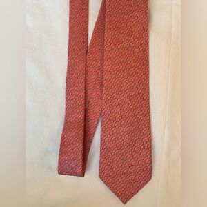 Men’s Orange Bird Dog Bay Tie - Chain Design